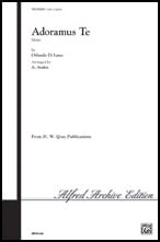 Adoramus Te SSA choral sheet music cover